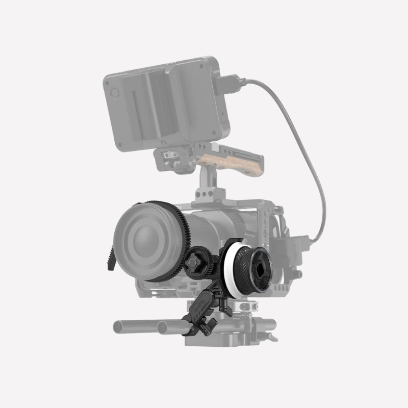 SMALLRIG 3010B Mini Follow Focus con topes A/B y abrazadera de varilla de 15 mm