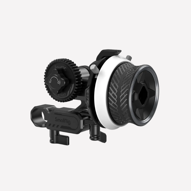 SMALLRIG 3010B Mini Follow Focus con topes A/B y abrazadera de varilla de 15 mm