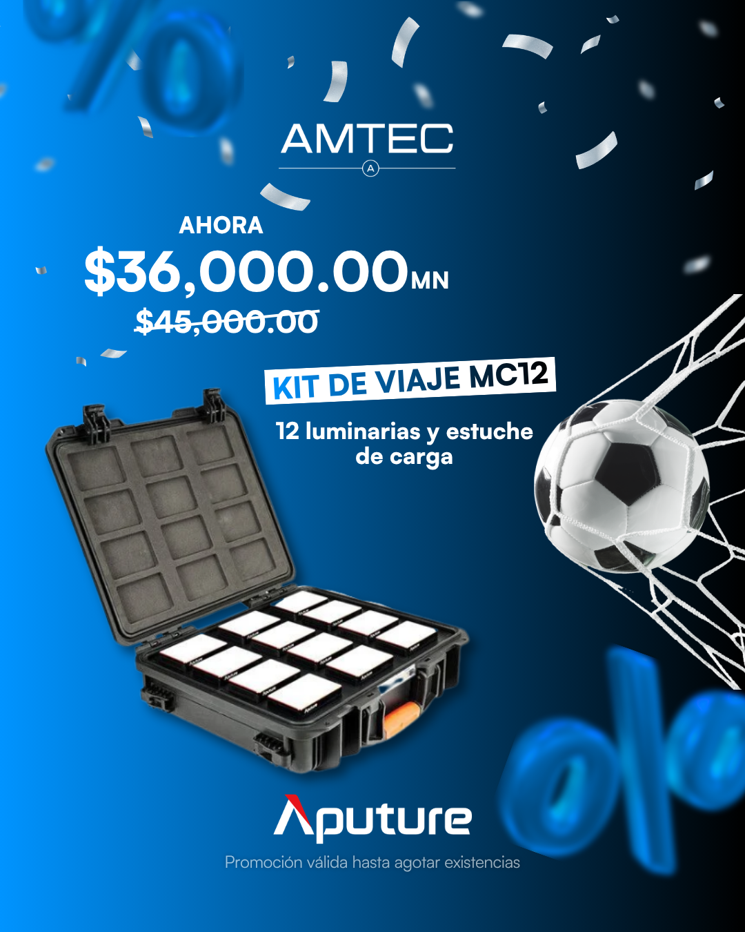 APUTURE MC12 Kit de luces
